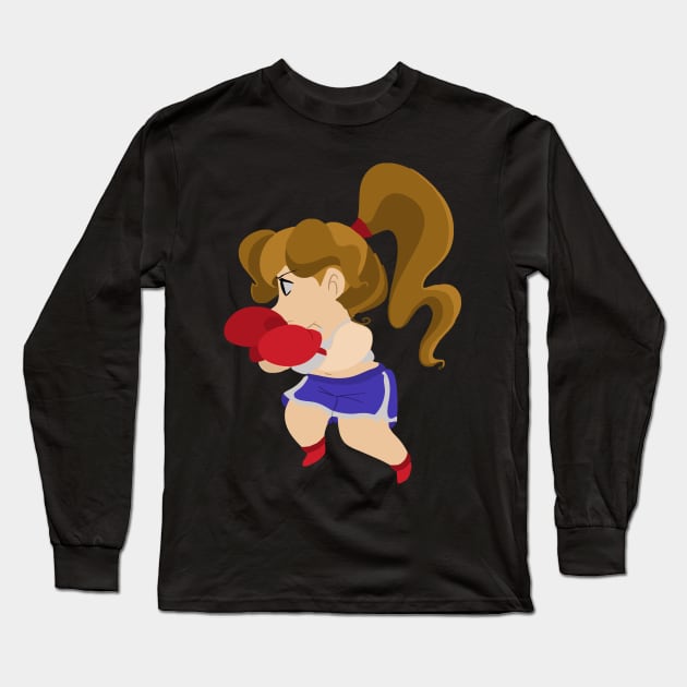 Cute Little Boxer Girl Long Sleeve T-Shirt by saradaboru